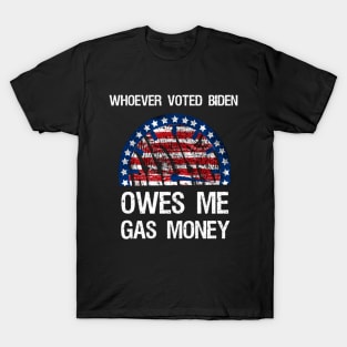 Owes Me Gas Money Design T-Shirt